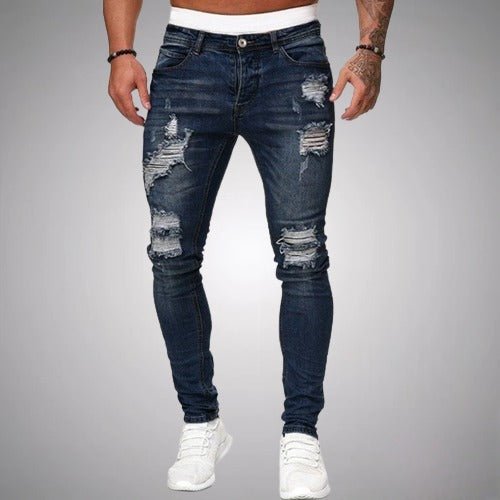 Men's Jeans | Distressed Skinny Fit Stretch Denim