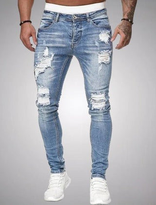 Men's Jeans | Distressed Skinny Fit Stretch Denim