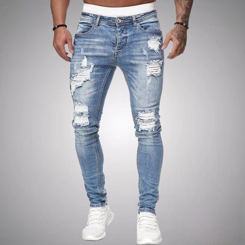 Men's Jeans | Distressed Skinny Fit Stretch Denim