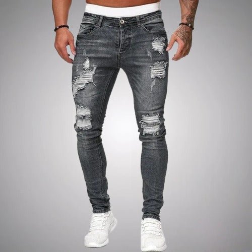 Men's Jeans | Distressed Skinny Fit Stretch Denim