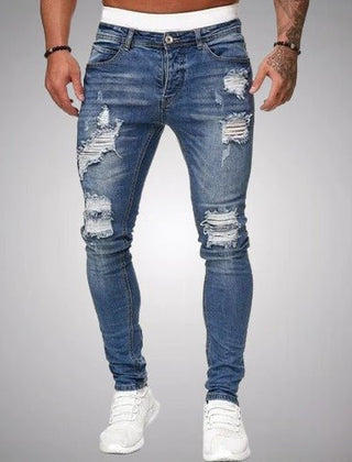 Men's Jeans | Distressed Skinny Fit Stretch Denim