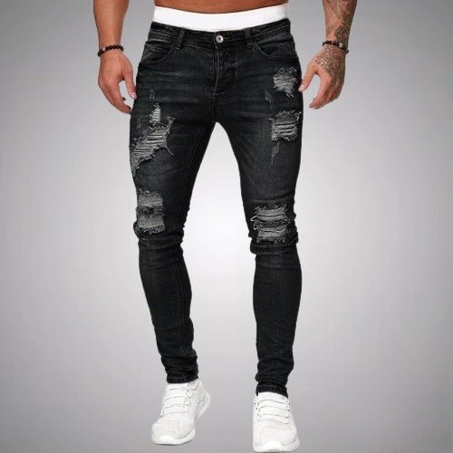 Men's Jeans | Distressed Skinny Fit Stretch Denim