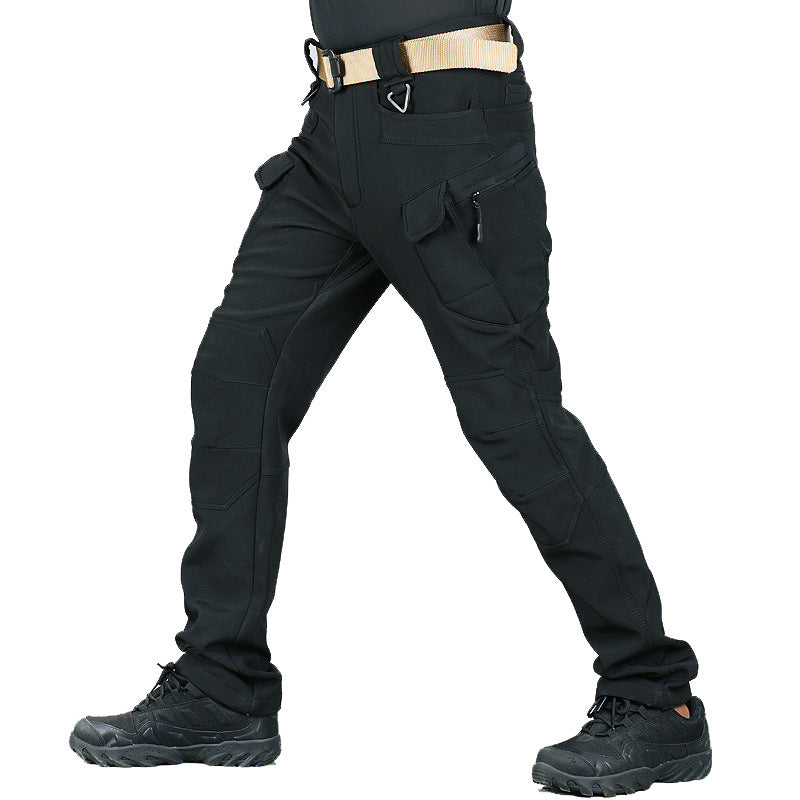 Men's Hiking Pants | Cargo Pockets Reinforced Knees Straight Leg