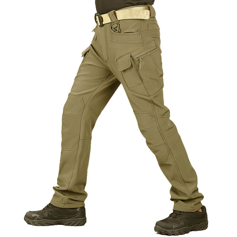 Men's Hiking Pants | Cargo Pockets Reinforced Knees Straight Leg