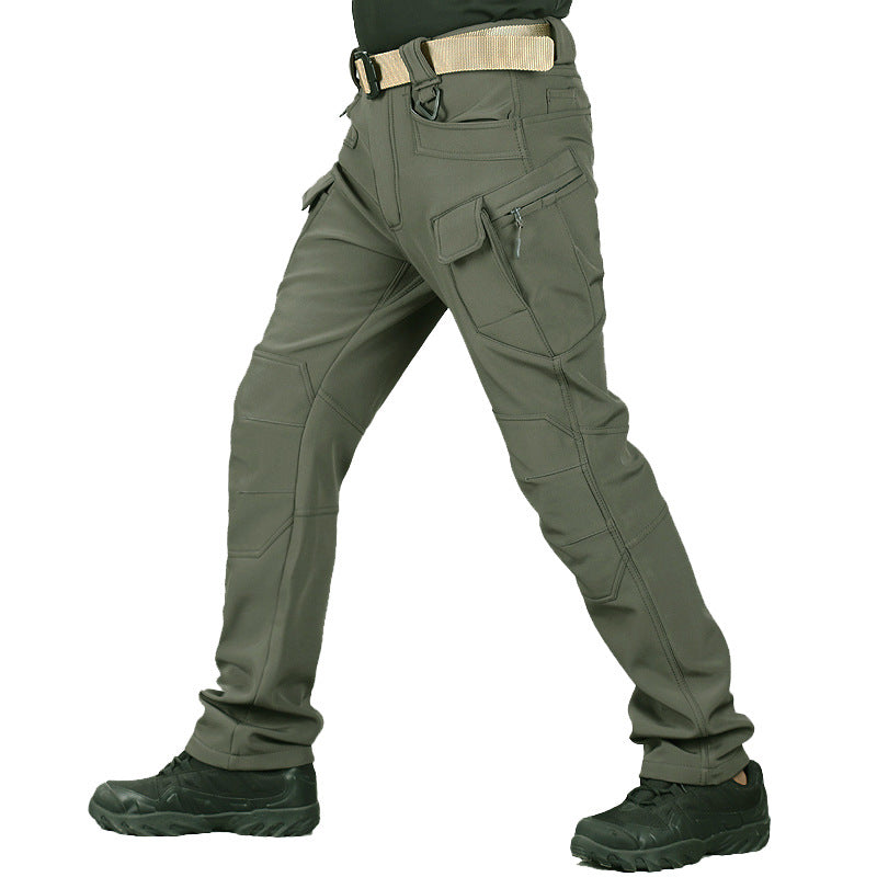 Men's Hiking Pants | Cargo Pockets Reinforced Knees Straight Leg