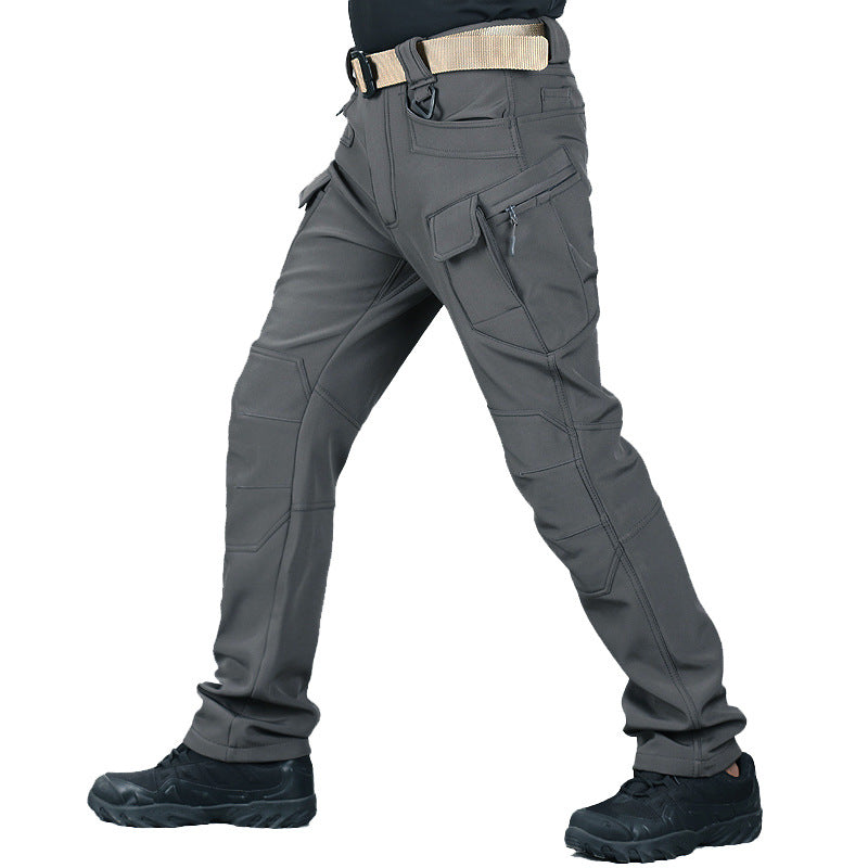 Men's Hiking Pants | Cargo Pockets Reinforced Knees Straight Leg