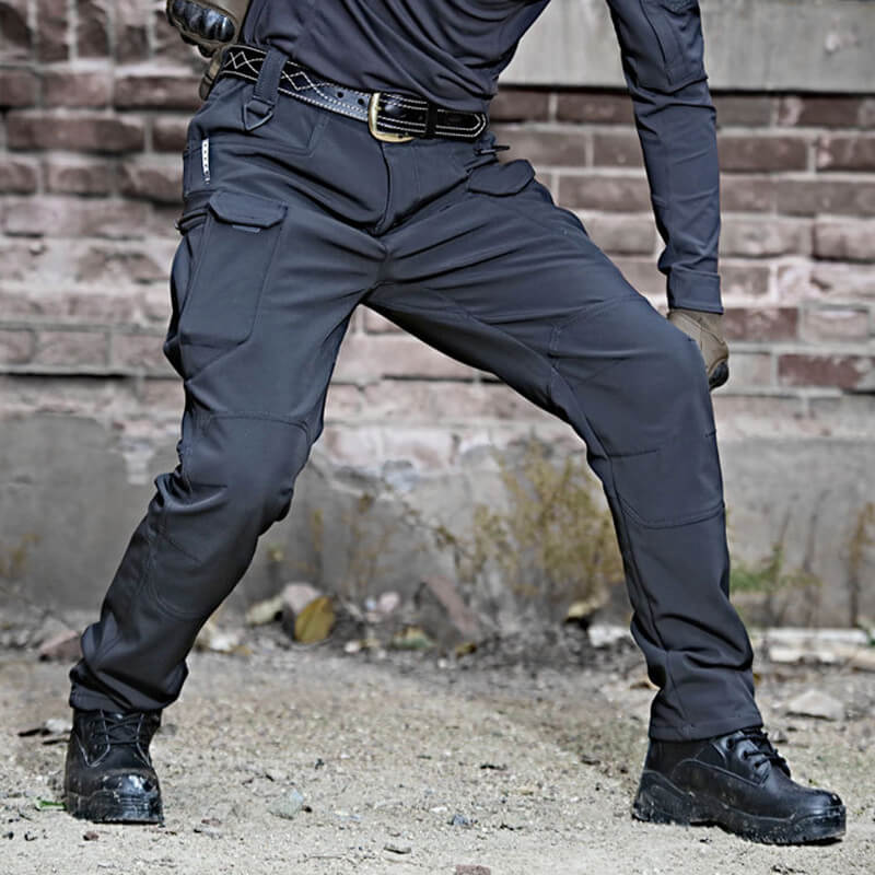 Men's Hiking Pants | Cargo Pockets Reinforced Knees Straight Leg