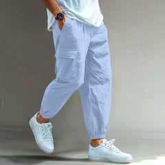 Men's Cargo Pants | Relaxed Fit Elastic Waist Cargo Pockets