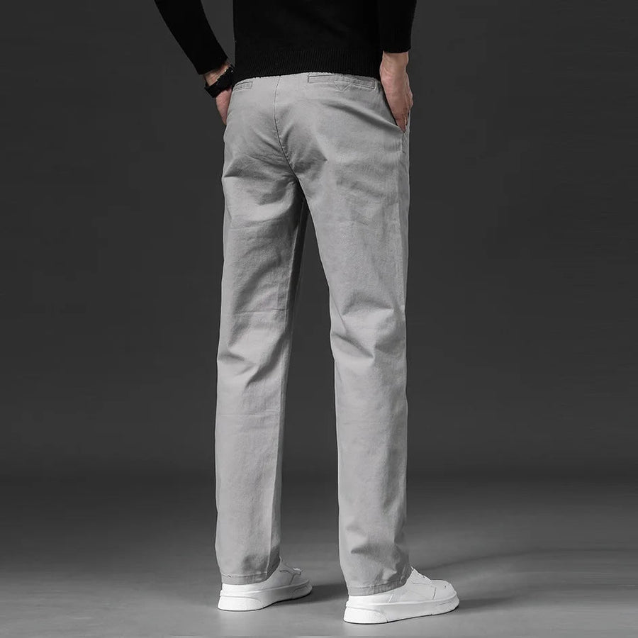 Men's Chino Pants | Straight Leg Stretch Cotton Casual