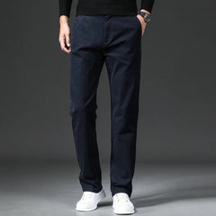 Men's Chino Pants | Straight Leg Stretch Cotton Casual