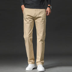 Men's Chino Pants | Straight Leg Stretch Cotton Casual