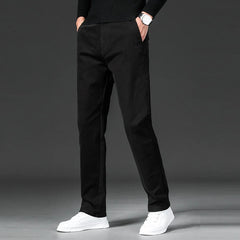 Men's Chino Pants | Straight Leg Stretch Cotton Casual