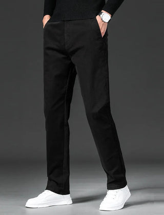Men's Chino Pants | Straight Leg Stretch Cotton Casual