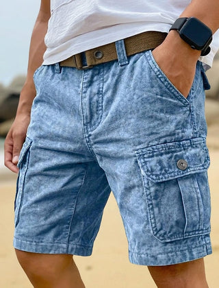 Men's Sport Shorts | Cargo Pockets Denim Relaxed Fit